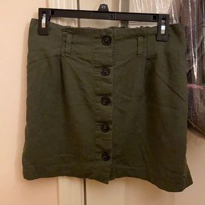 Olive green skirt